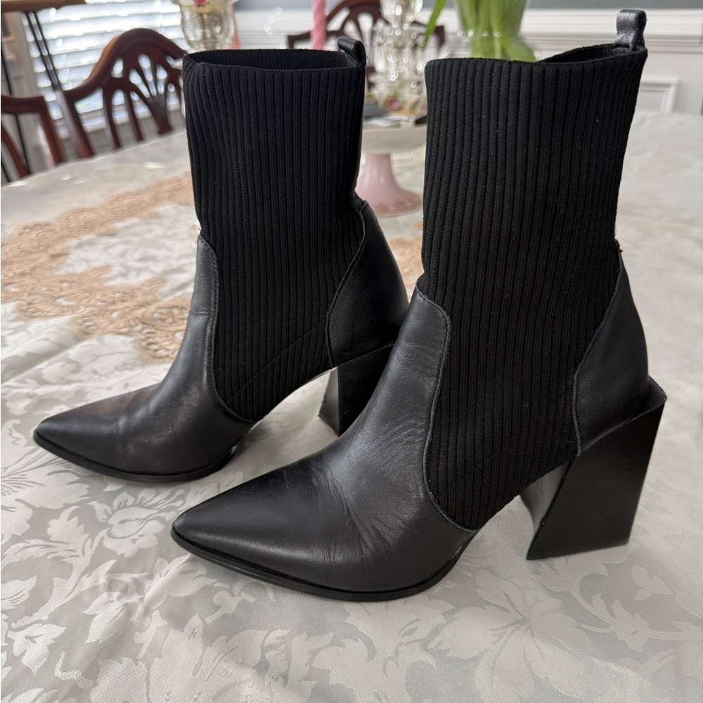 Steve Madden Black Heeled Boots